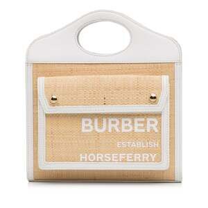 Logo Pocket Tote Canvas With Leather #221613B51B